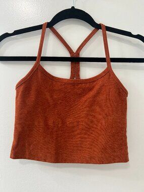 Beyond Yoga Rust Orange Racerback Tank Top